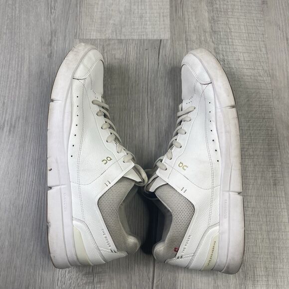 On The Roger Centre Court White Gum Cloudtec Sneakers 3MD11270228 Men's 14 F - Picture 10 of 11